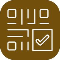 QR Code Checkout Icon Design vector