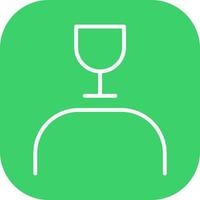 Wine Snob Icon Design vector