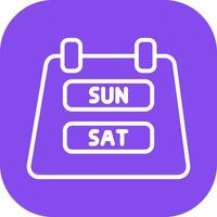 Weekend Getaway Icon Design vector