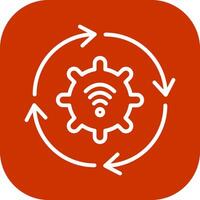 Automated Process Icon Design vector