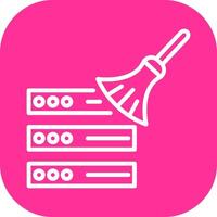 Data Cleaning Icon Design vector