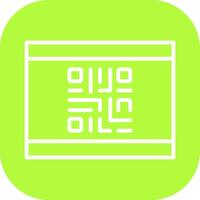 QR Code Business Card Icon Design vector