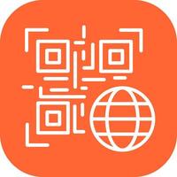 QR Code Website Icon Design vector