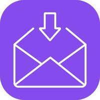 Receive Icon Icon Design vector