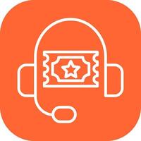 Support Ticket Icon Design vector