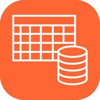 Table Data Icon Design vector