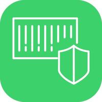 Barcode Security Icon Design vector