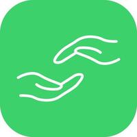Supportive Hand Icon Design vector