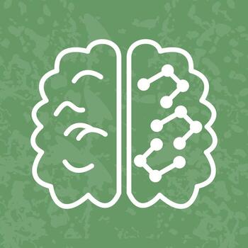 máquina aprendizaje icono diseño vector