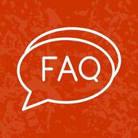 FAQ Section Icon Design vector