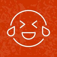 Face with Tears of Joy Icon Design vector