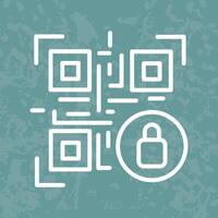 QR Code Encryption Icon Design vector