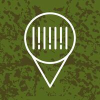 Barcode Location Icon Design vector