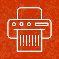 Barcode Printing Icon Design vector