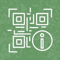 QR Code Information Icon Design vector