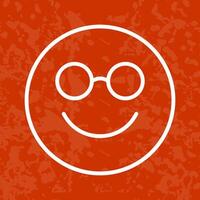 Nerd Face Icon Design vector