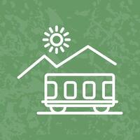 Mountain Railway Icon Design vector