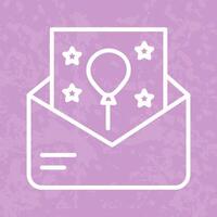 Party Invitation Icon Design vector