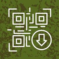 QR Code Download Icon Design vector