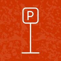 P Button Icon Design vector