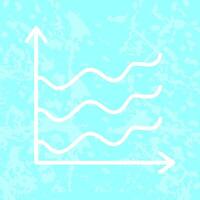 Spline Chart Icon Design vector