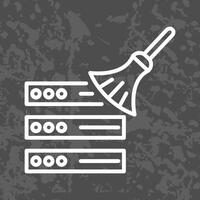 Data Cleaning Icon Design vector