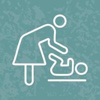 Changing Table Icon Design vector