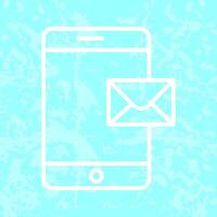 Mobile E-mail Icon Design vector