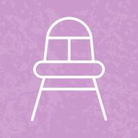 High Chair Time Icon Design vector