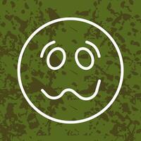 Woozy Face Icon Design vector