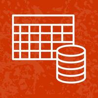 Table Data Icon Design vector