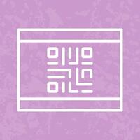 QR Code Business Card Icon Design vector