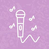 Karaoke Icon Design vector