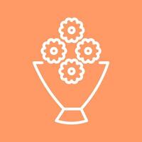 Flower Bouquet Icon Design vector