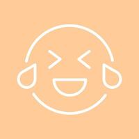 Face with Tears of Joy Icon Design vector