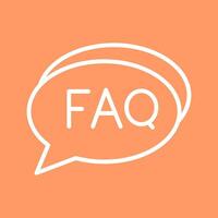 FAQ Section Icon Design vector