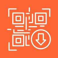 QR Code Download Icon Design vector