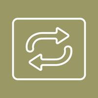 Repeat Button Icon Design vector