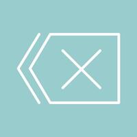 Delete Icon Design vector
