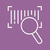 Barcode Database Icon Design vector