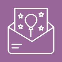 Party Invitation Icon Design vector