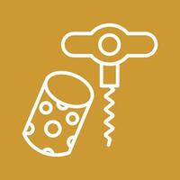 Wine Cork Icon Design vector