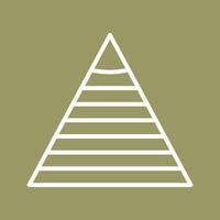 Pyramid Graph Icon Design vector