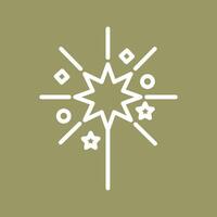 Sparklers Icon Design vector