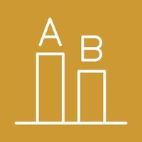 AB Testing Icon Design vector