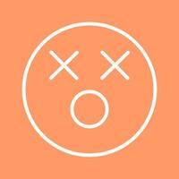 Dizzy Face Icon Design vector