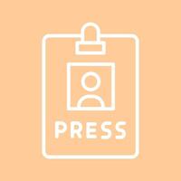 Press Pass Icon Design vector