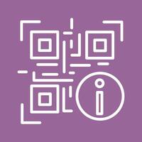 QR Code Information Icon Design vector