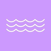 Water Wave Icon Design vector