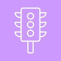 Vertical Traffic Light Icon Design vector
